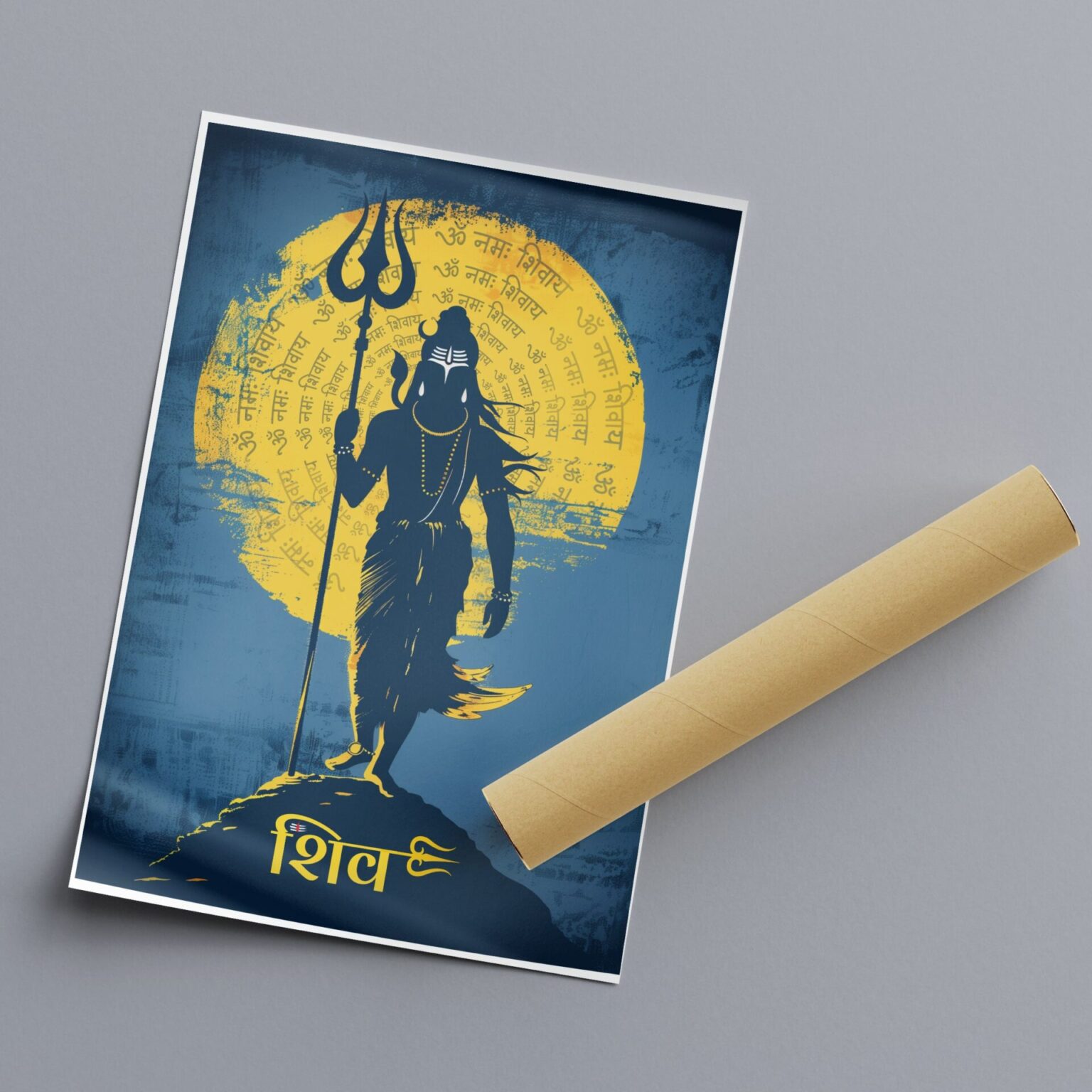 Adiyogi Art Poster - Mythic Moksha