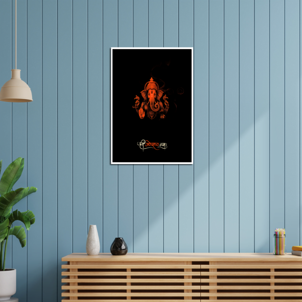 Lord Ganesha Art Poster - Mythic Moksha