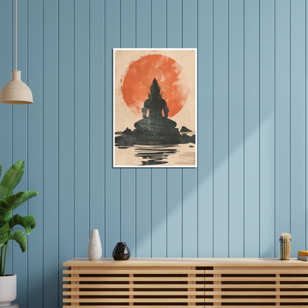 Lord Shiva Art Poster - Mythic Moksha