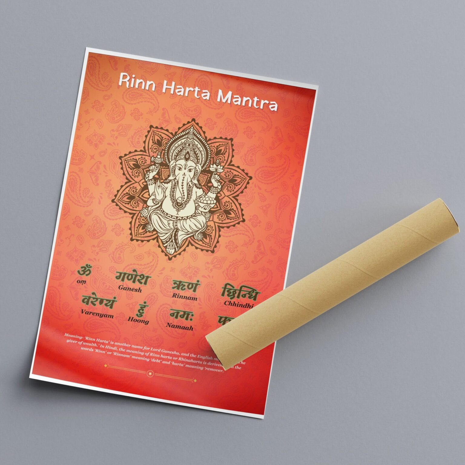 Rinn Harta Mantra Poster - Mythic Moksha